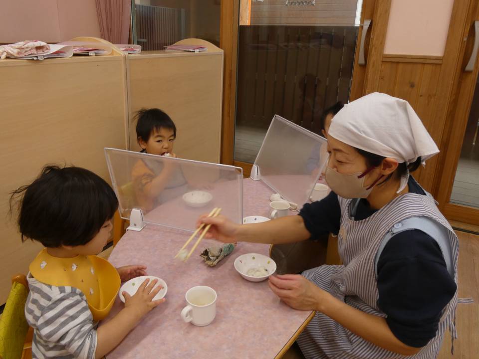 検温・食事